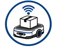 Blue Delivery Robot icon