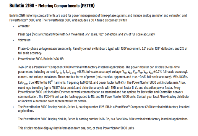 Does Rockwell offer a Power Monitor option for the Centerline 2100 MCC?