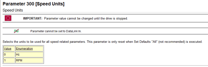 What parameter is used to change the "speed units" on a PowerFlex 755?