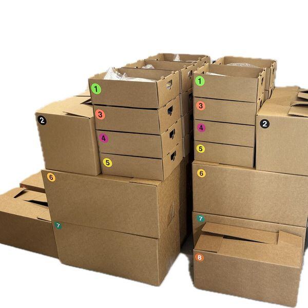 kits in boxes